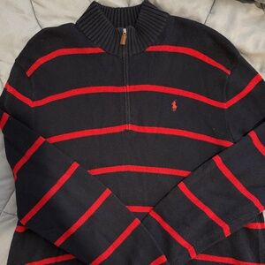 Polo knit quarter zip